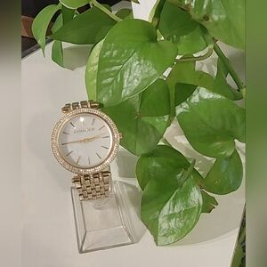 Michael Kors Gold Watch with White Dial